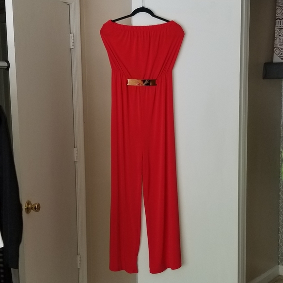 Impressions Pants - Red Jumpsuit